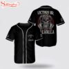 Custom Name Skull AMERICAN Viking Victory Or Valhalla Baseball Jersey Shirt