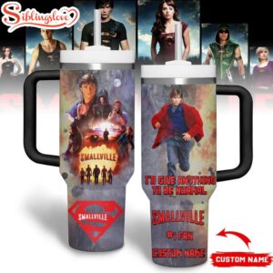 Custom Name Smallville Tumbler 40Oz With Handle