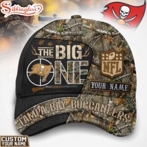 Custom Name Tampa Bay Buccaneers NFL The Big One Hunting Classic Cap