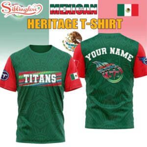 Custom Name Tennessee Titans Mexican 3D Shirt Gift For Fans