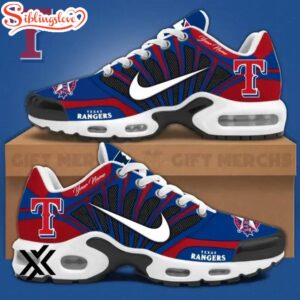 Custom Name Texas Rangers MLB Team Air Max Plus Shoes Gifts For Fan