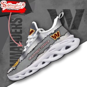 Custom Name Washington Commanders Logo Team Sport Max Soul Shoes For Fans
