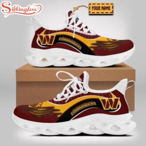 Custom Name Washington Commanders Max Soul Shoes For Fans