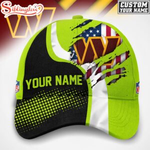 Custom Name Washington Commanders NFL Hi-Vis Safety Classic Baseball Cap