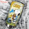 Custom Number Detroit Lions NFL Snoopy Pride Tumbler For Fans