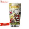 Custom Number Kansas City Chiefs NFL Snoopy Pride Tumbler For Fans