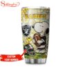 Custom Number Las Vegas Raiders NFL Snoopy Pride Tumbler For Fans