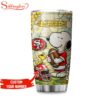 Custom Number San Francisco 49ers NFL Snoopy Pride Tumbler For Fans