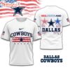 Dallas Cowboys 4th Of July 3D T-Shirt For Fans