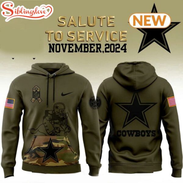 Dallas Cowboys Camo Military Hoodie Shirt 3D Print
