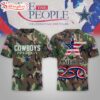 Dallas Cowboys NFL 250 Years of America Camo 3D T-Shirt