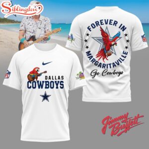 Dallas Cowboys NFL Forever in Margaritaville 3D T-Shirt
