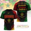 Dallas Cowboys NFL Juneteeth Freedom Faith And Future 3D T-Shirt