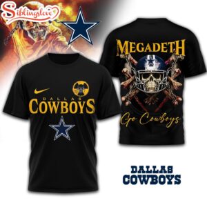 Dallas Cowboys NFL Megadeth 3D T-Shirt