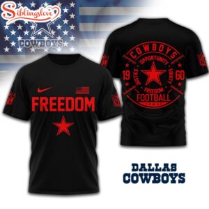 Dallas Cowboys NFL Opportunity Equity Freedom Justice 3D T-Shirt