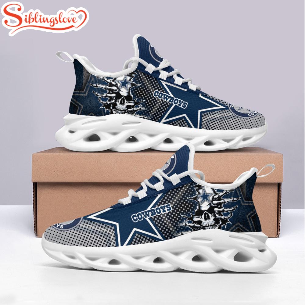 Dallas Cowboys NFL Skull Max Soul Shoes Gifts For Fan Dallas Cowboys NFL Skull Max Soul Shoes Gifts For Fan