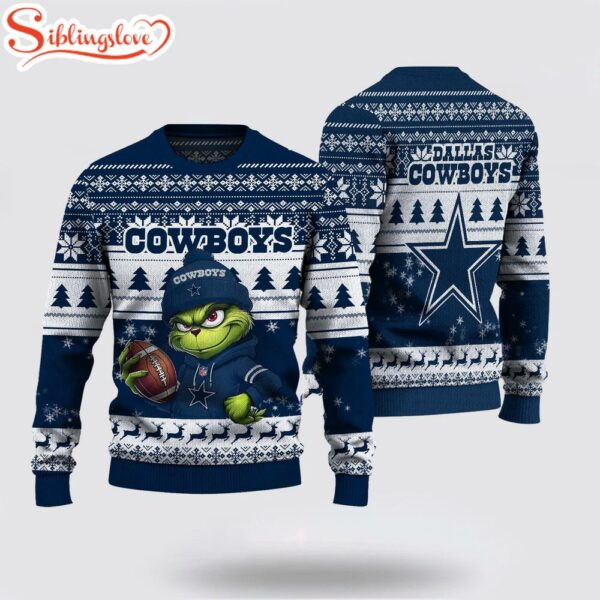 Dallas Cowboys NFL The Grinch Ugly Christmas Sweater