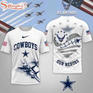 Dallas Cowboys NFL US Air Force 3D Shirt For Fans