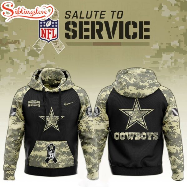 Dallas Cowboys Salute to Service Hoodie 3D Shirt For Fans