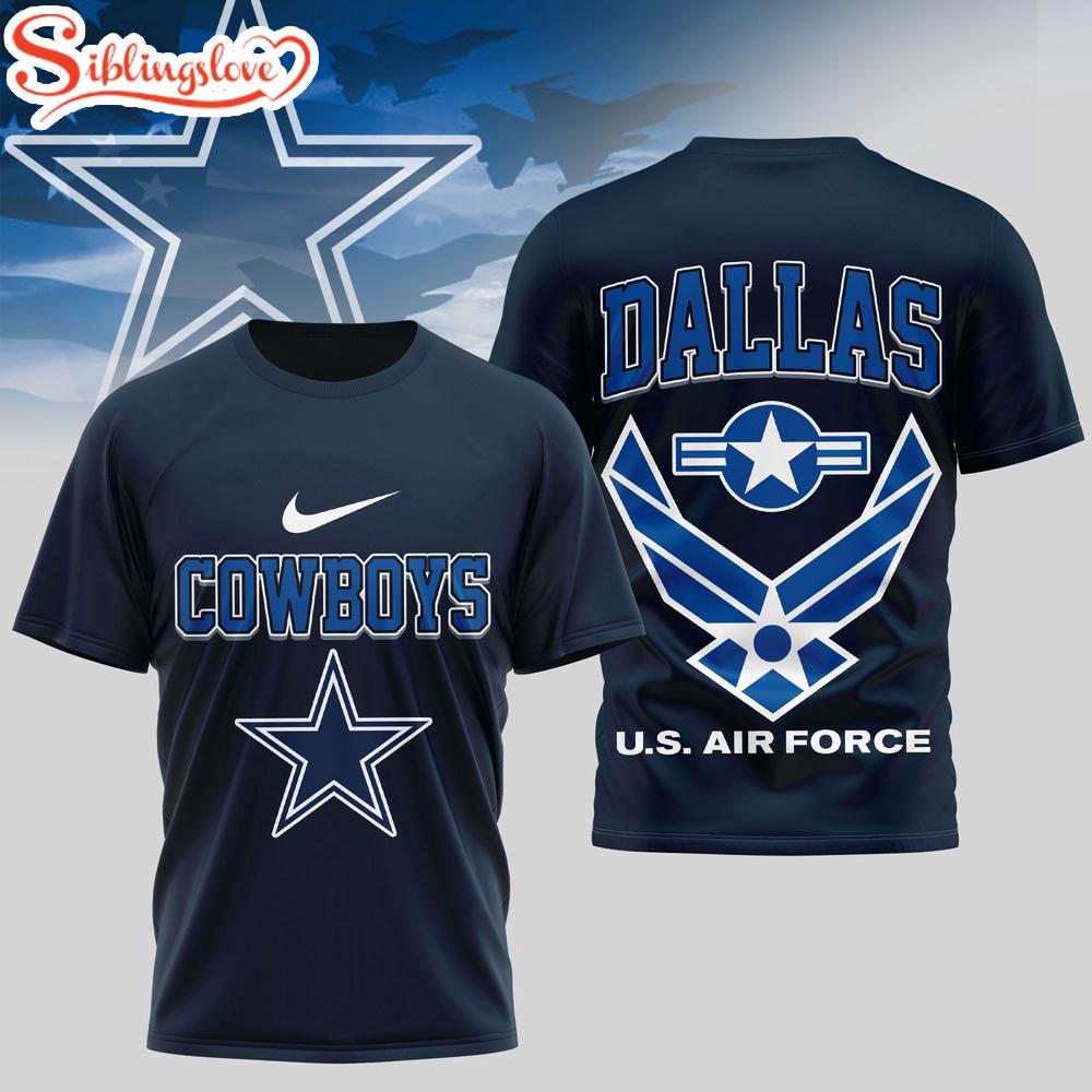 Dallas Cowboys U.S.Air Force 3D T-Shirt 1 Dallas Cowboys U.S.Air Force 3D T-Shirt