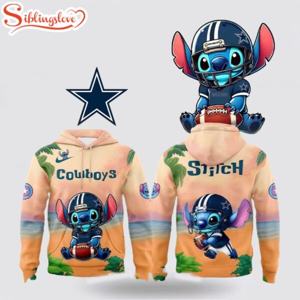 Dallas Cowboys x Stitch 3D Shirt For Fans