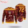 Dan Dierdorf 72 Arizona Cardinals Ugly Christmas Sweater