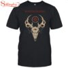 Deer Skull Black T-Shirt Unisex T-Shirt
