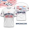 Denver Broncos 4th Of July 3D T-Shirt For Fans