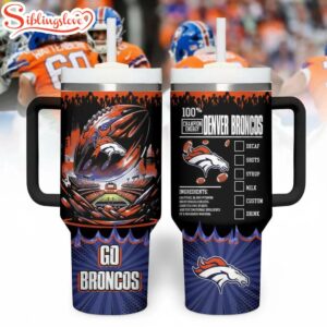 Denver Broncos Champion Tumbler 40Oz With Handle