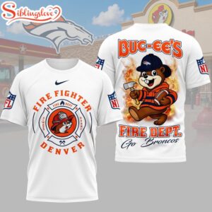 Denver Broncos NFL Firefighter Strong 3D T-Shirt For Fans