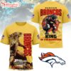 Denver Broncos NFL Godzilla King of the Monsters 3D Shirt