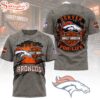 Denver Broncos NFL Harley Davidson For Life 3D T-Shirt