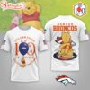 Denver Broncos NFL Winnie The Pooh 100th Anniversary 3D Shirt For Fans
