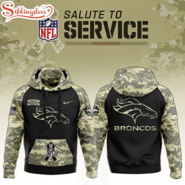 Denver Broncos Salute to Service Hoodie 3D Shirt For Fans