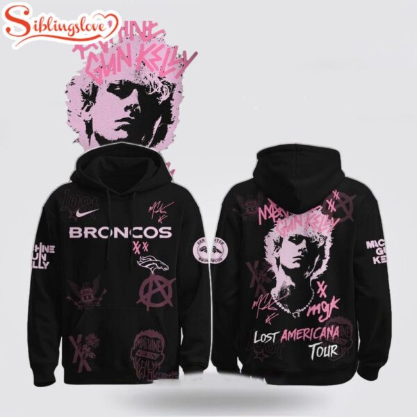 Denver Broncos x Machine Gun Kelly The Lost Americana Tour 2025 3D Shirt For Fans