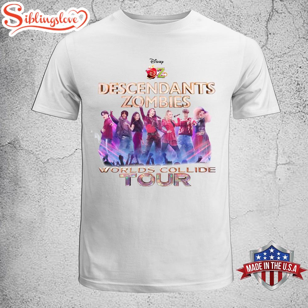 Descendants Zombies Worlds Collide Tour Unisex T-Shirt Descendants Zombies Worlds Collide Tour Unisex T-Shirt