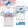 Detroit Lions 4th Of July 3D T-Shirt For Fans