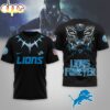 Detroit Lions NFL Black Panther 3D Shirt For Fans