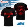 Detroit Lions NFL Opportunity Equity Freedom Justice 3D T-Shirt