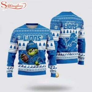 Detroit Lions NFL The Grinch Ugly Christmas Sweater Detroit Lions NFL The Grinch Ugly Christmas Sweater