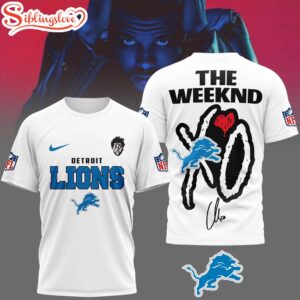 Detroit Lions NFL The Weeknd 3D Shirt For Fans