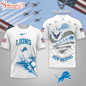 Detroit Lions NFL US Air Force 3D Shirt For Fans