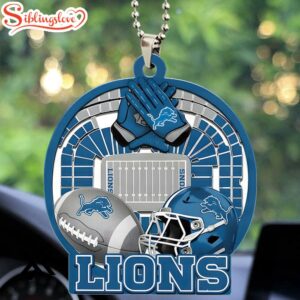 Detroit Lions Stadium Christmas Ornament…