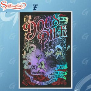 Dogs In A Pile March 28 2026 The Basement East Nashville, TN Poster Canvas