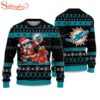 Dolphins Santa Claus Ugly Christmas Sweater