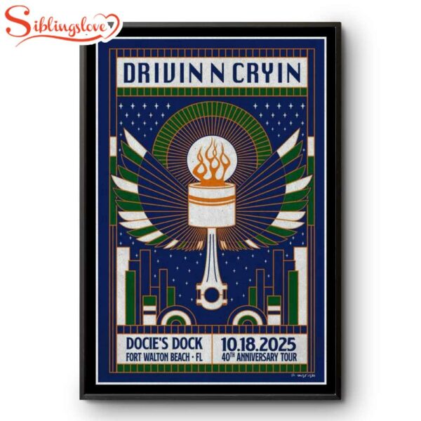Drivin N Cryin Show Fort Walton Beach, Florida Poster Canvas