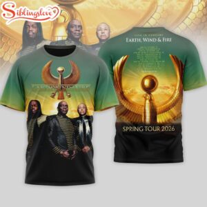 Earth Wind & Fire 2026 Tour All Over Print Shirt For Fans