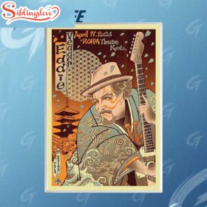 Eddie Vedder April 17 2026 ROHM Theatre Kyoto Main Hall Event Poster Canvas