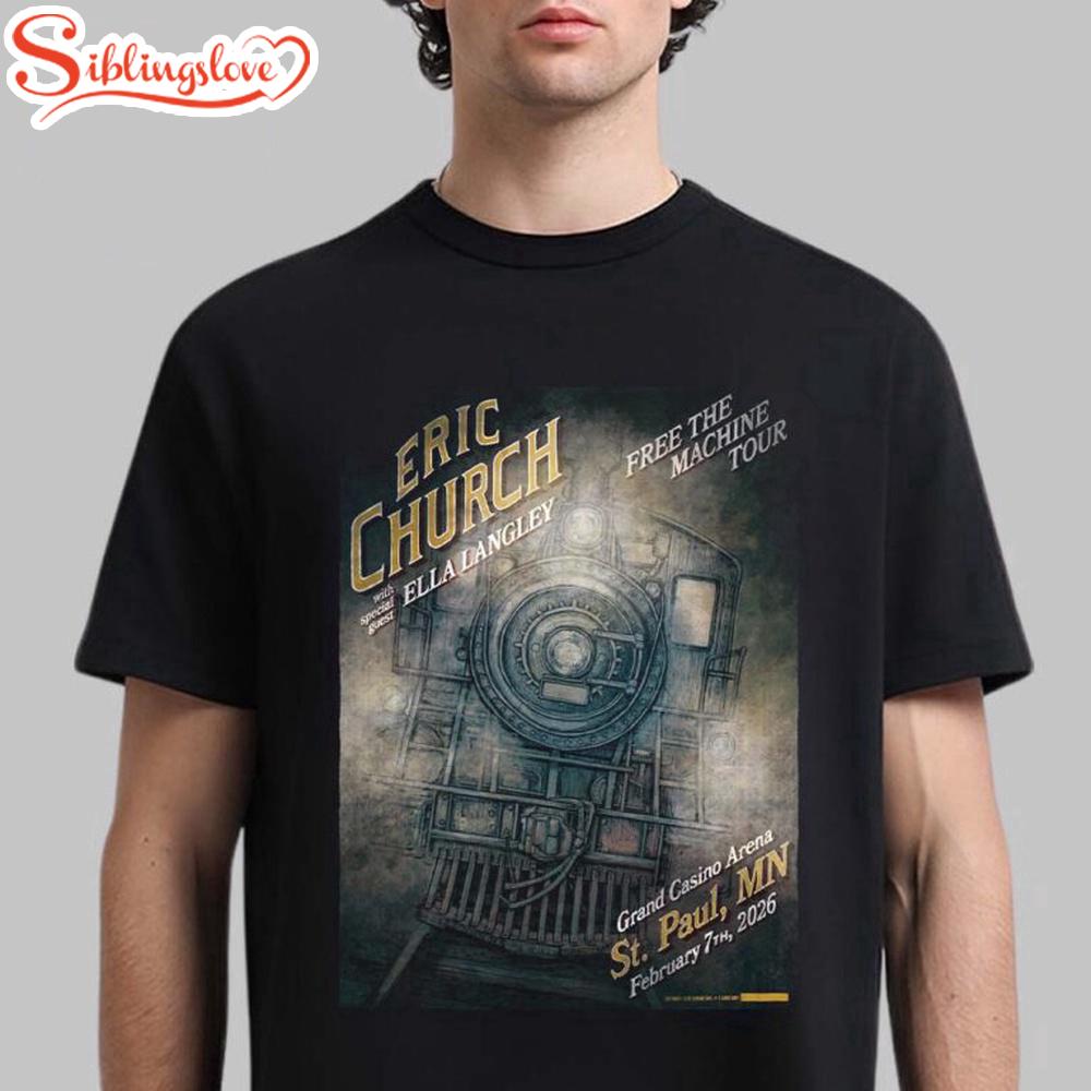 Eric Church St Paul Minnesota 2026 Unisex T-Shirt For Fans 1 Eric Church St Paul Minnesota 2026 Unisex T-Shirt For Fans