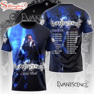 Evanescence Tour 2026 All Over Print Shirt For Fans
